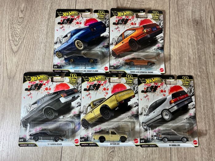 Set of 5 Hot Wheels Premium