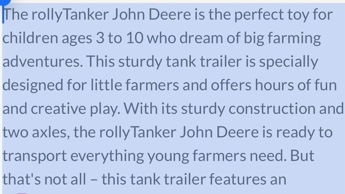 John Deere Water Tanker