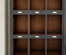 bookcase and desk
