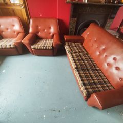 Vintage mid century 3-piece living room suite