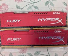 Kingston HyperX Fury Red 32GB DDR4 RAM Kit 2x16GB 2400MHz CL15