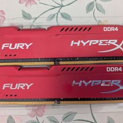 Kingston HyperX Fury Red 32GB DDR4 RAM Kit 2x16GB 2400MHz CL15