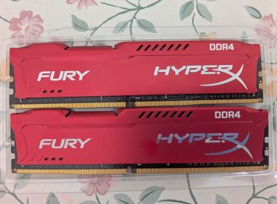 Kingston HyperX Fury Red 32GB DDR4 RAM Kit 2x16GB 2400MHz CL15