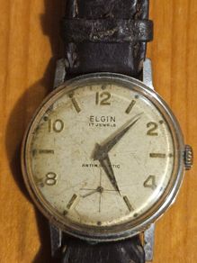 Elgin Vintage 17 Jewel Automatic 1950-60s. Needs Repairing. See Photos.