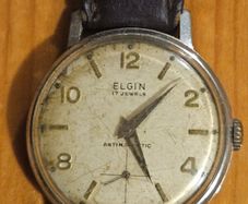 Elgin Vintage 17 Jewel Automatic 1950-60s. Needs Repairing. See Photos.