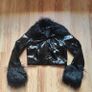 Brand new Faux-fur-trimmed cropped leather jacket, size 8 Image 6
