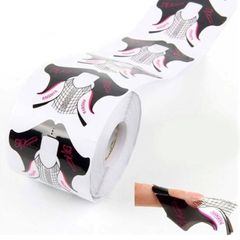 50pcs Transparent Nail Forms for Acrylic/UV Gel Tips Extensions