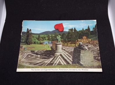Ireland Postcard : The Gardens and Sugarloaf Mountain , Powerscourt , Enniskerry , Co. Wicklow - 1970s