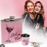 Hip flask - ladies gift set, perfect for hen parties Image 2