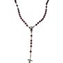 Vintage Catholic/ Saint Mary religious rosary burgundy beads Image 10