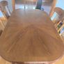 Large Extendable Wooden Dining Table & 6 Chairs Image 3