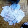 Mixed linen and lace ,organza. Image 4