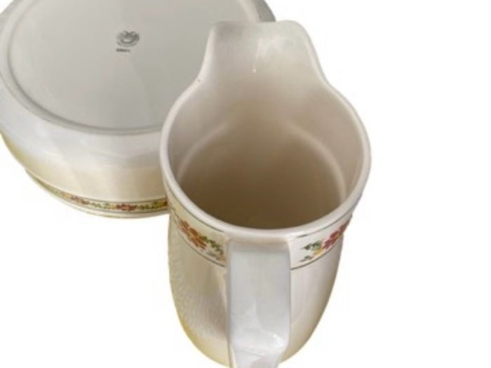 ceramic vintage wash bowls & matching pitchers