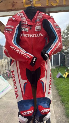 Jack Kennedy original motorcycle leathers
