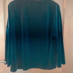 Black velvet top size 14 from TU