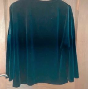 Black velvet top size 14 from TU