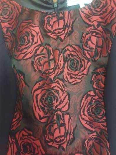Marc Angelo red and black floral dress (free post)