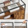 Rustic cabinet with glass surface FREE DELIVERY Image 6