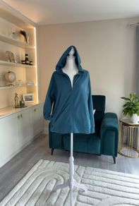 Ladies Teal Green Full Zip Through Hoodie from Dunnes Stores