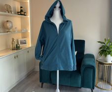 Ladies Teal Green Full Zip Through Hoodie from Dunnes Stores