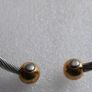 Magnetic therapy bangle - twisted cable design Image 3