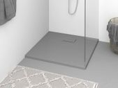 Shower Base Tray SMC Grey 80x80 cm