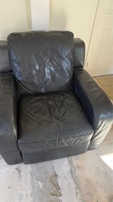 3 seater leather and single seater recliner