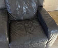 3 seater leather and single seater recliner