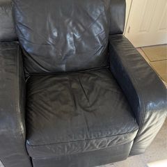 3 seater leather and single seater recliner