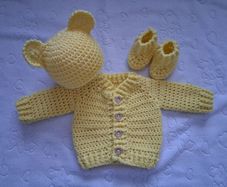 Handmade baby cardy sets newborn and  0-3 months