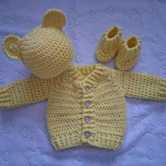 Handmade baby cardy sets newborn and  0-3 months