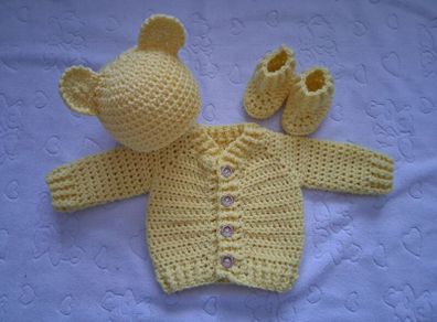 Handmade baby cardy sets newborn and  0-3 months