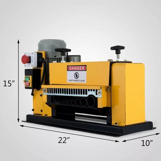Scrap Cable Stripping Machine 1mm-38mm 10 Blades Wire Stripper Recycling Copper Cable Stripper