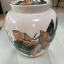 Large Hand Painted Avoca Blue  Canister with lid Image 3