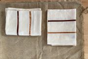 Vintage French linen cushion cover x 2 new