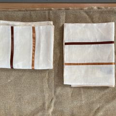 Vintage French linen cushion cover x 2 new