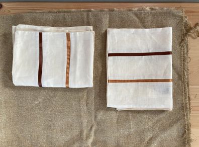 Vintage French linen cushion cover x 2 new