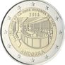 Andorra 2 Euro Commemorative Coin 2016 - 150 Years of the New Reform 1866 . Blister Card. BU Image 2