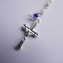 Vintage short Rosary in a Decorative Box length 10" Image 3