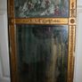 Antique Petite 19th Century French Gilt Trumeau Mirror, 1880s 40" x 17" Image 10