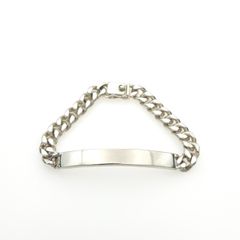 Vintage 925 Sterling Silver Tiffany & Co ID Nameplate Bracelet, Elsa Peretti Designer