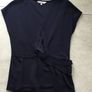 Ladies Navy short sleeved Top from Next. Size 8 Image 4
