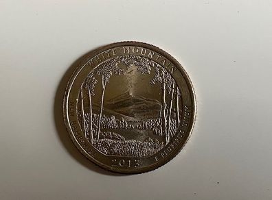 US White Mountain Quarter 2013