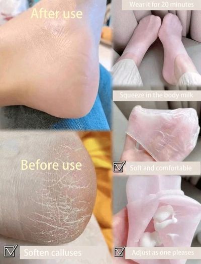 Green 1Pair Silicone Foot Care Socks