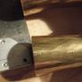 Arts & Crafts Brass & Copper Large Mushroom Shaped Salt & Pepper Shakers (Donegal, Makers Stamp) Image 9