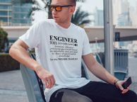 main image for ad Engineer someone who does precision guesswork based, funny t-shirt