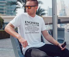 Engineer someone who does precision guesswork based, funny t-shirt