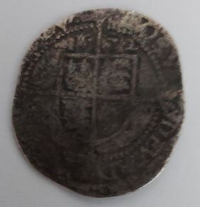 1572  Elizabeth 1st Threehalf  pence Hammered coin
