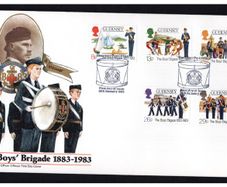 1983 Guernsey Centenary of The Boy's Brigade Commemorative Stamps First Day Cover (FDC)