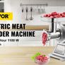 250 KG/H Electric Meat Mincer Chopper Heavy Duty Food Processors Kitchen Appliances Commercial Grinder Machine Image 4